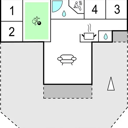 Norre Nebel With Sauna 161 度假居